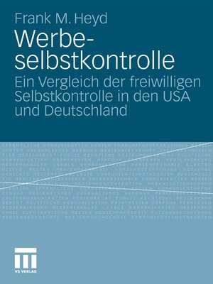 cover image of Werbeselbstkontrolle